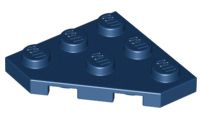 Placa de Canto 3x3 Azul Escura