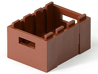 Caixa 3x4x1 2/3 com alças Marrom