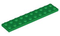 Placa 2x10 Verde