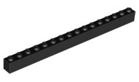 Tijolo 1x16 Preto