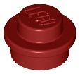 Placa Redonda 1x1 Dark Red