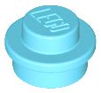 Placa Redonda 1x1 Medium Azure