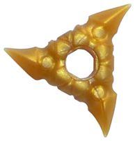 Estrela Ninja de Arremesso Dourada Perolada