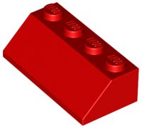 Tijolo Inclinado 45 2x4 Vermelho