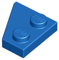 Placa 2x2 Direita Azul