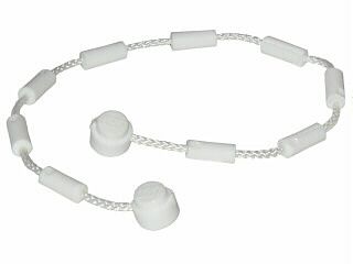 Corda com studs nas extremidade 21L com alças de escalada (16,1 cm) branca