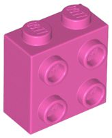 Tijolo Modificado 1x2x1 2/3 Dark Pink
