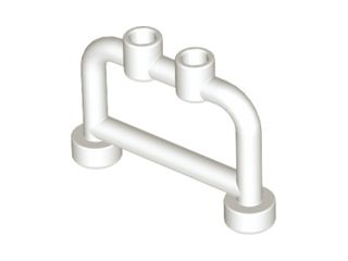 Barra 1x4x2 com Studs Branca