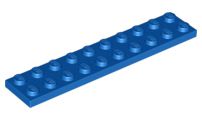 Placa 2x10 Azul
