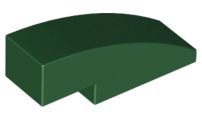 Tijolo curvo 3x1 - Verde Escura