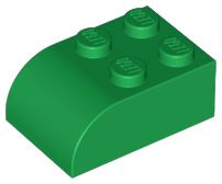 Tijolo Inclinado 3x2x1 Verde
