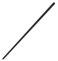 Mangueira Pneumática 4mm 38L / 30.4 cm Preta