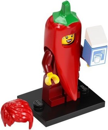 Minifigura Série 22 - Garota Fantasiada de Pimentão