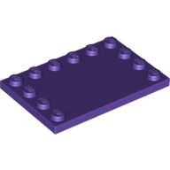 Placa Lisa Modificada 4x6 Dark Purple