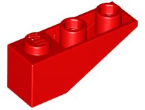 Tijolo inclinado invertido 33 3x1 Vermelho