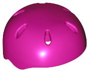 Capacete esportivo com orifícios de ventilação Magenta