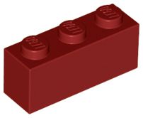 Tijolo 1x3 Dark Red