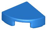 Placa Lisa Redonda 1x1 de 1/4 Azul