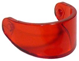 Viseira para capacete translúcida vermelha