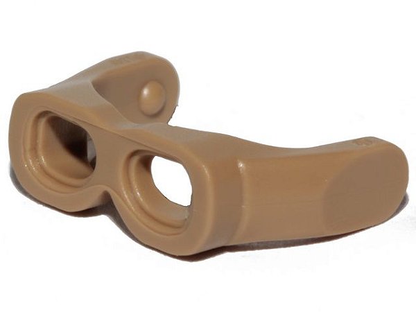 Óculos de Viseira Bege Escura