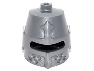 Capacete Medieval com fenda para os olhos Flat Silver