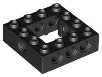 Tijolo Technic 4x4 com centro aberto Preto