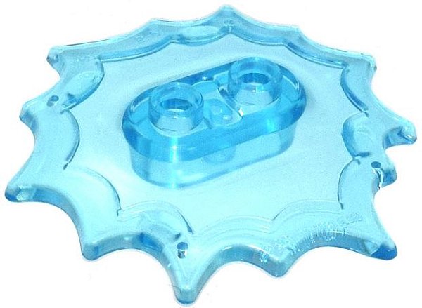 Pedestal para Minifigura Power Burst 5x5x2/3 Trans-Light Blue