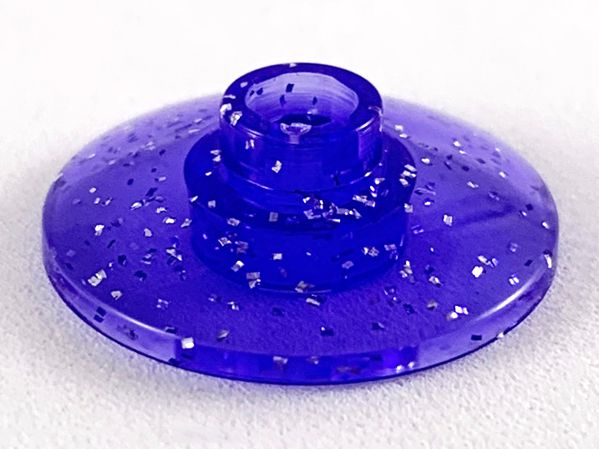 Disco 2x2 invertido - Radar Translúcido Roxo com Glitter