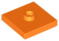 Placa Modificada 2x2 com conector no centro Laranja