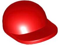 Boné com Bico Curvo Vermelho