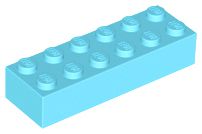 Tijolo 2x6 Medium Azure