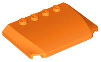 Placa em Cunha 4x6x2/3 triplo curva Laranja