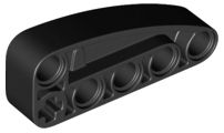 Viga Elipse triangular em forma de L modificada grossa 2x5 Preta