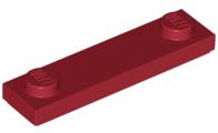Placa Modificada 1x4 Dark Red