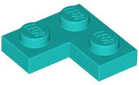 Placa de Canto 2x2 Azul Turquesa