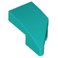 Cunha 1x2 com encaixe esquerda azul turquesa