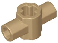 Conector Eixo-Pinos Bege Escuro