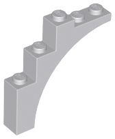 Tijolo em Arco 1x5x4 Cinza Claro