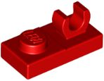 Placa Modificada 1x2 com clip Vermelha