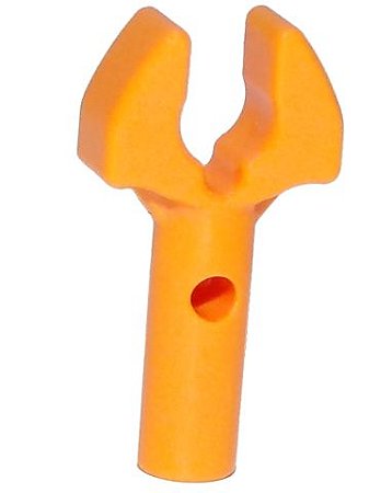 Barra 1L com Garra Mecânica Bordas Cortadas Laranja