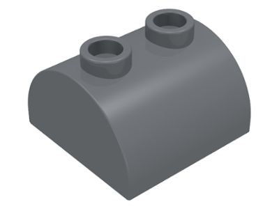 Inclinação Curva 2x2x1 Cinza Escura
