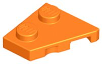 Placa 2x2 esquerda Laranja