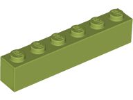 Tijolo 1x6 Verde Oliva