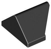 Inclinação 45 2x1 Dupla / Invertida - com suporte para pino inferior preta