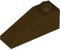 Tijolo com inclinação 33 - 3x1 - Marrom Escuro