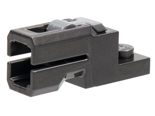 Lançador de projéteis 1x2 Mini Blaster Cinza Escura Perolado com Gatilho