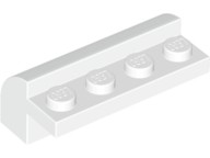 Tijolo 2x4x1 1/3 Modificado com Parte Superior Curvada Branco