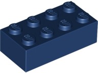 Tijolo 2x4 Azul Escuro