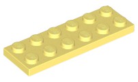 Placa 2x6 Amarela Clara Brilhante