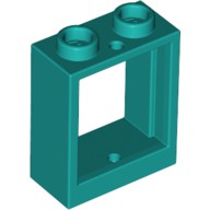 Janela 1x2x2 Azul Turquesa